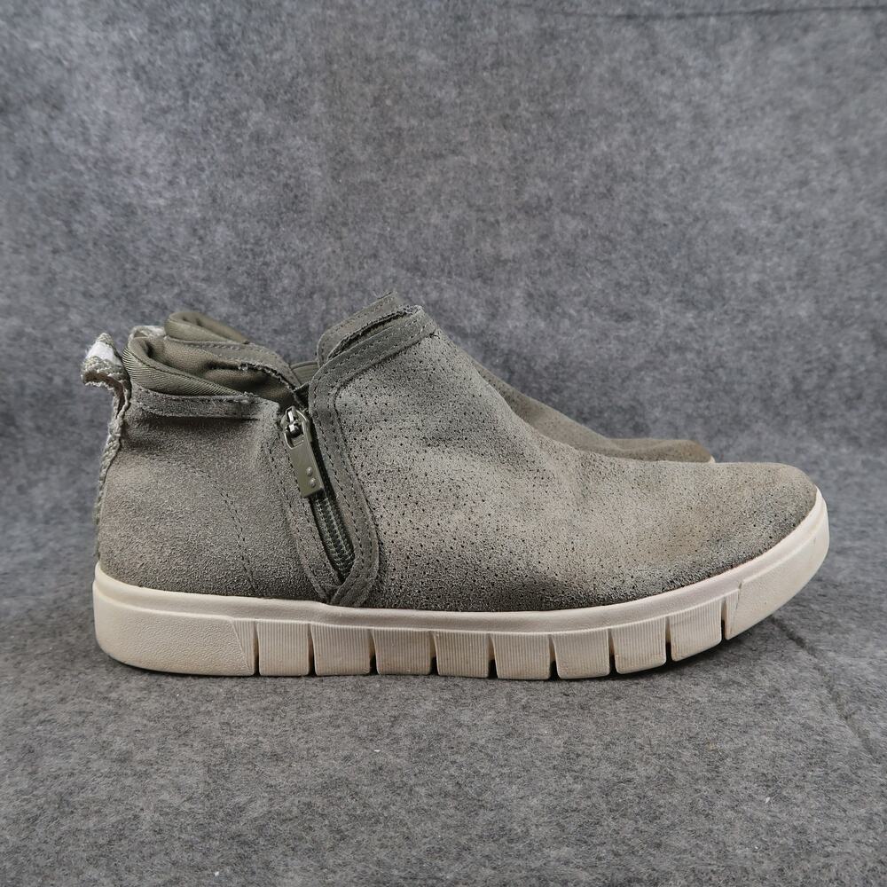 Ryka Shoes Womens 9 Casual Fashion Sneakers Hensley Leather Zip Mid Comfort